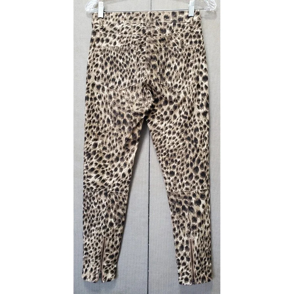 J McLaughlin Camel Brown Safari Baxter Jeans Skinny Ankle Zip Size 0 NWT